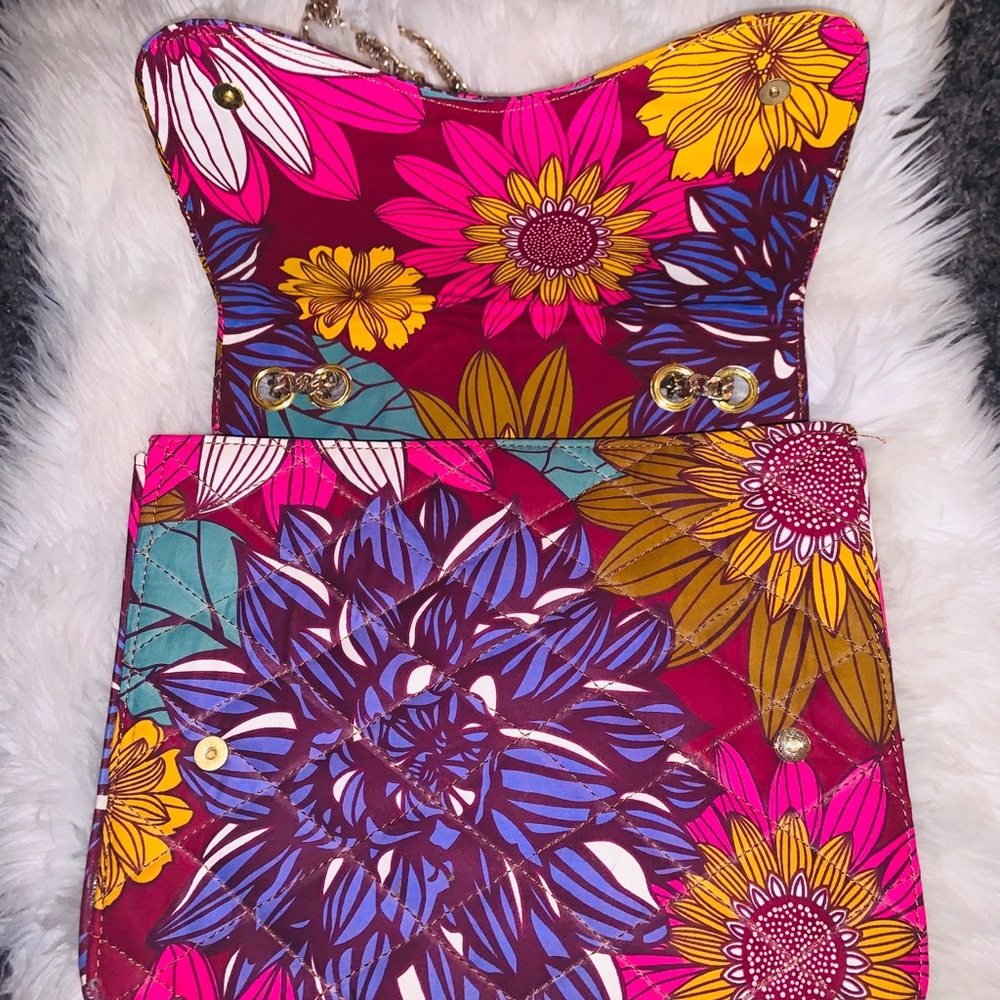 Quilted boxy ankara purse